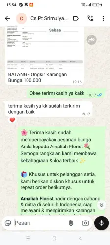 Testimonial Papan Bunga yogyakarta