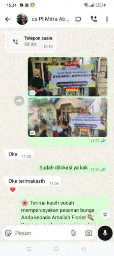 Testimonial Papan Bunga yogyakarta